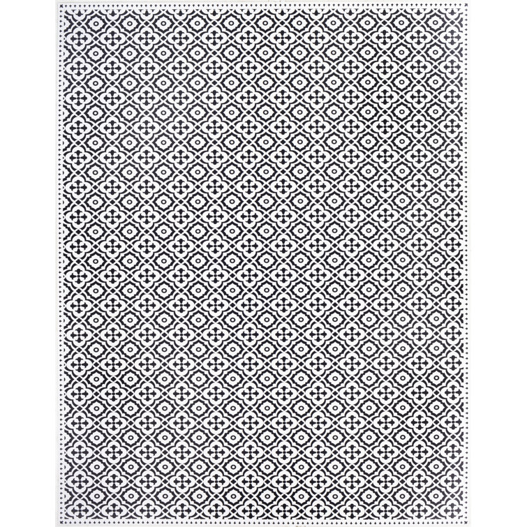 Bluejacket Vinyl Geometric Indoor Rug