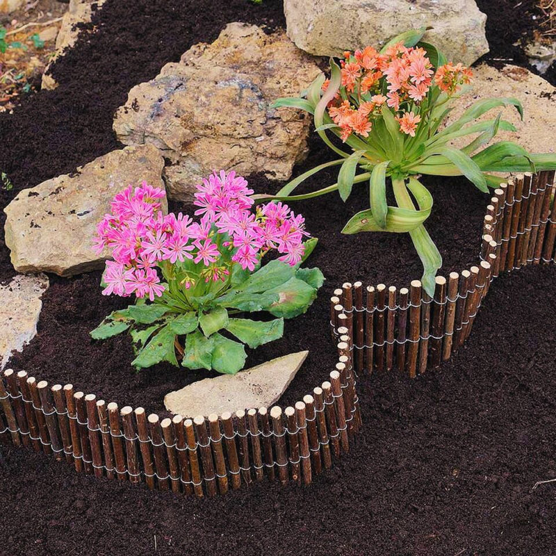 Belfield 10cm H x 200cm W Bamboo Lawn Edging