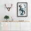 Elvis Presley Dancing in Abstract - Picture Frame Painting Print on MDF-55725340-55725337