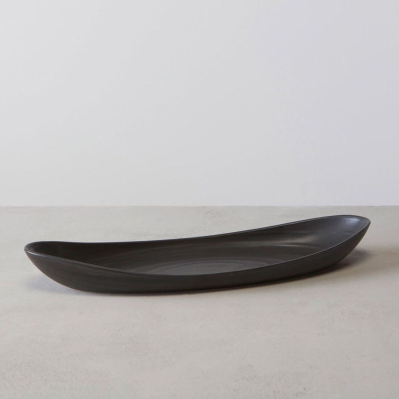 Barre Serving Platter, Large, Slate