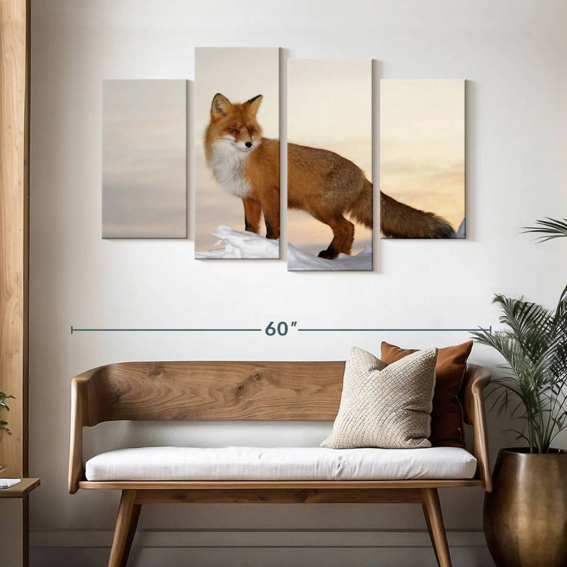 Brampt Majestic Fox, 32" H x 52" W