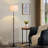 Carmeline 63.5" Traditional Adjustable Floor Lamp with Drum Lampshade-1730806164