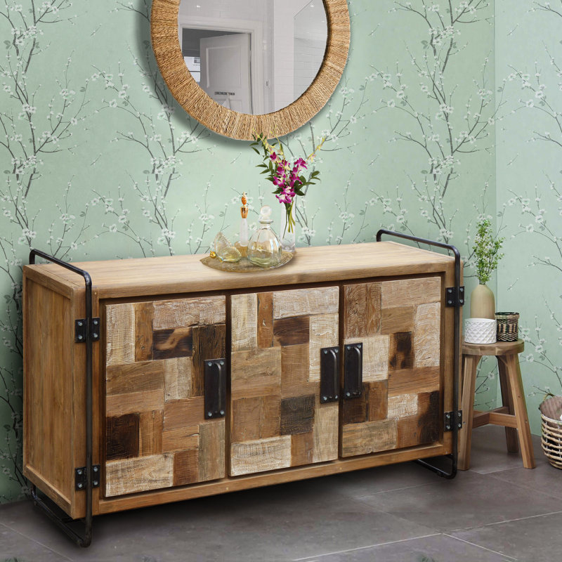 Solid Wood Freestanding Bathroom Cabinet