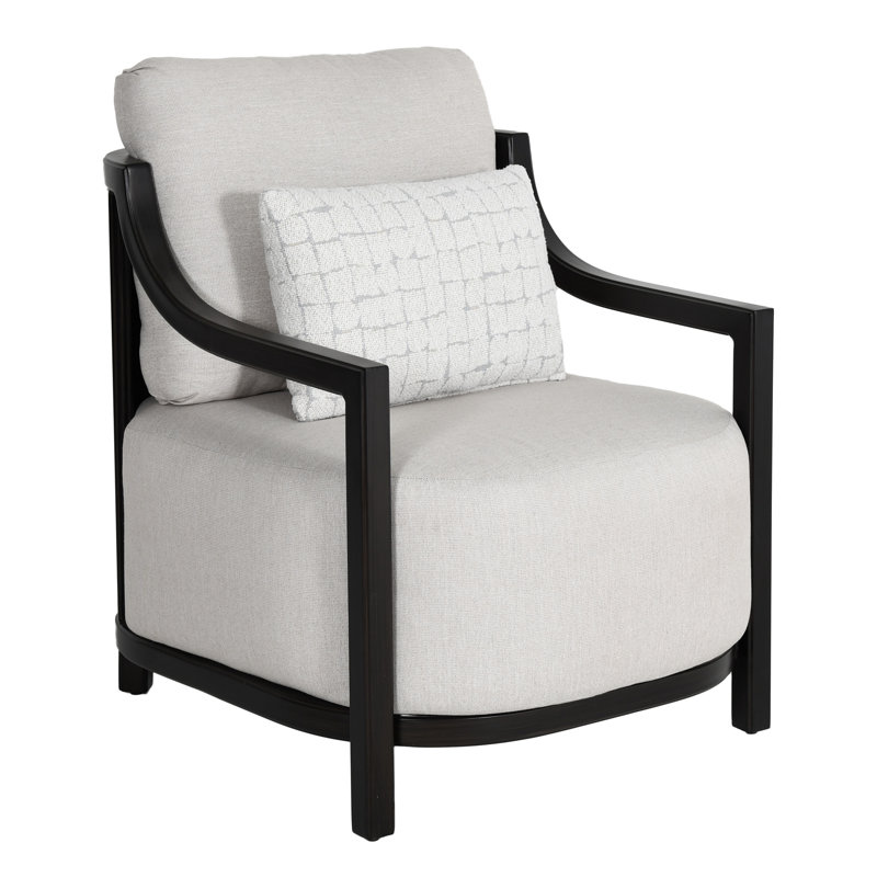 Samara Cushioned Lounge Chair w/ One Accent Pillow