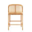 Ensemble de 2 tabourets de comptoir en bois Tatti