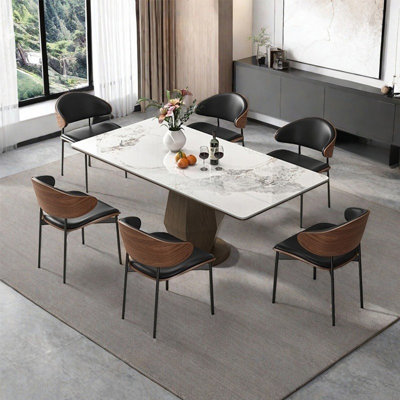 Italian style light luxury minimalist table set