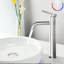 Robinet de salle de bain en nickel brossé - Robinet pour salle de bain moderne à une poignée-124464683