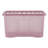 Wham Crystal 60L Plastic Storage Box Pack of 10 Tint Dusky Orchid