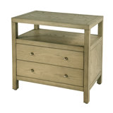 Nora 2-Drawer Wide Nightstand