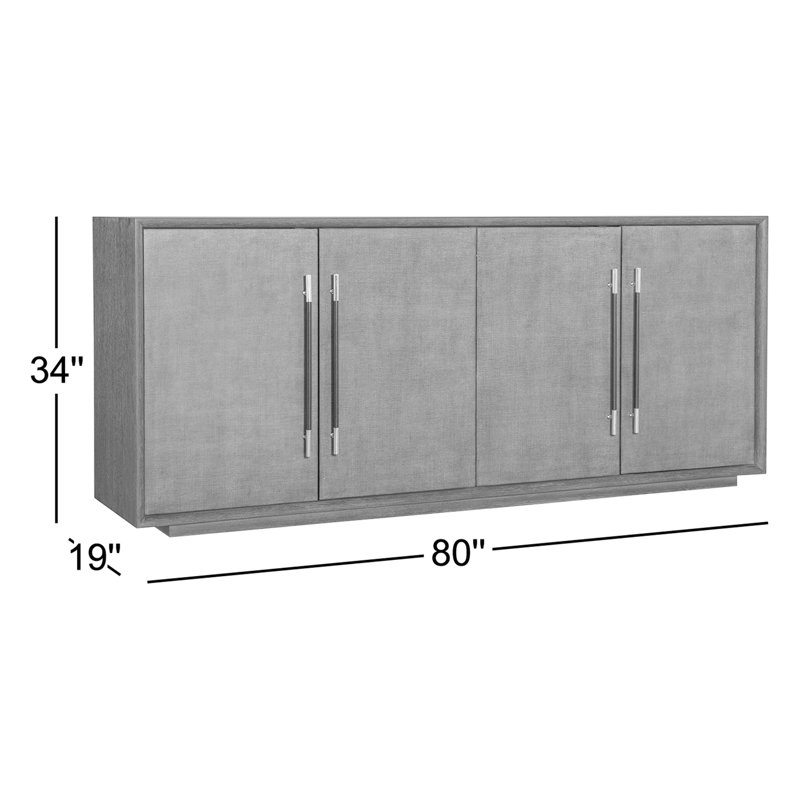 Modern Mood Media Console, Dark Wood/Mink