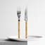 Bistrot Horn 4 - Piece Stainless Steel Flatware Set - Service for 1