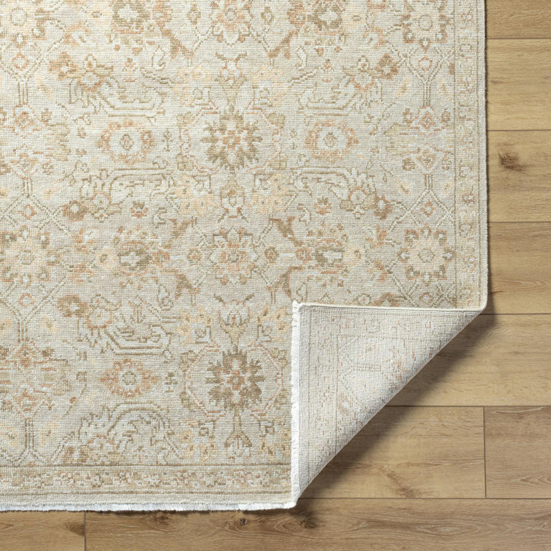 Rectangle Anelka Wool Area Rug, Rectangle 6' x 9'