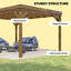 Pavillon de jardin pour la cour arrière, pavillon de jardin pour la vigne, pergola en bois pour l'extérieur-125104400