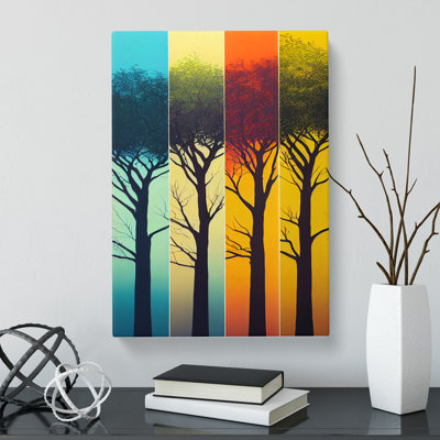 Tree Polygon - Wrapped Canvas