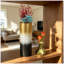 Ensemble de 3 vases de sol décoratifs en métal avec motif de feuilles, grands vases blancs, dorés et noirs pour la décoration de salon et de vestibule