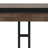 Erina Solid Acacia Wood and Metal Modern Industrial Writing Desk with Drawers and Flip-Down Keyboard Tray-148800591-148800590