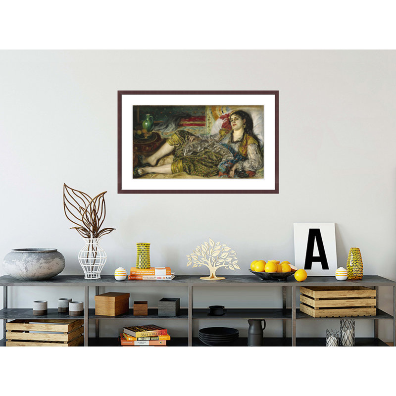 «Odalisque» par Pierre-Auguste Renoir, impression giclée encadrée, H 26,54 po x l 41,5 po