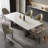 Modern Simple Rectangular Marble Dining Table Set-105170230