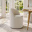 Ensemble de table et de chaises de salle à manger pour 6 personnes avec table extensible et 6 fauteuils roulants en tissu rembourré-1727303346