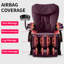 Fauteuil de massage en similicuir à largeur réglable et repose-pieds inclus-1859522990