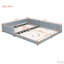Lit plateforme tapissier grand et simple TG-112584429