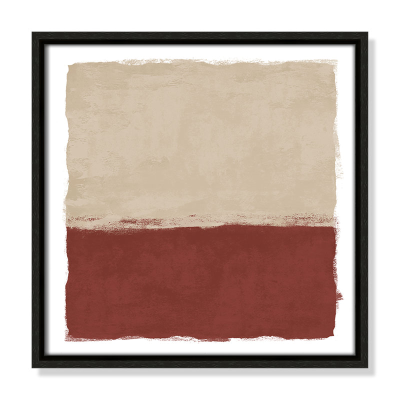 Embers Edge II - Reproduction carrée de Vesrion par Natalie Carpentieri, Espresso, H 13,5 po x l 13,5 po