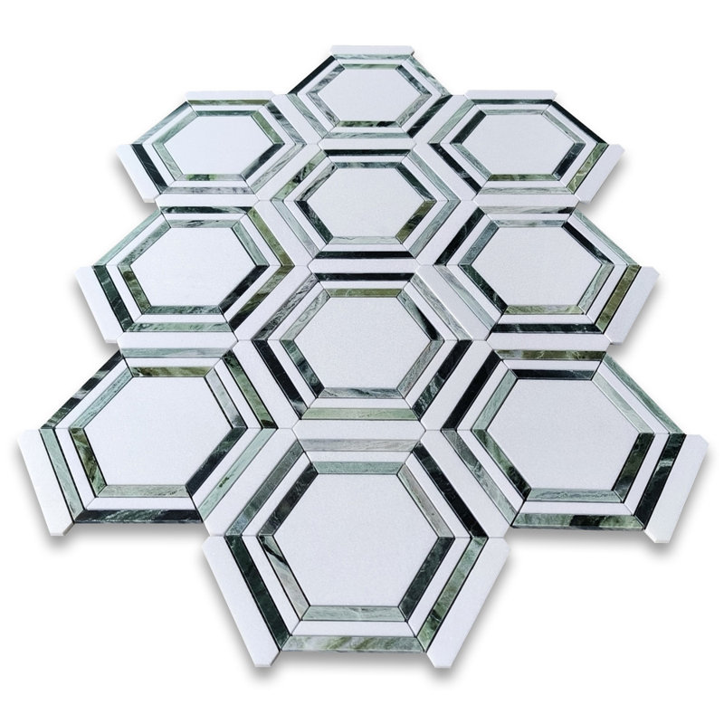 9" x 8" Marble Mosaic Wall & Floor Tile