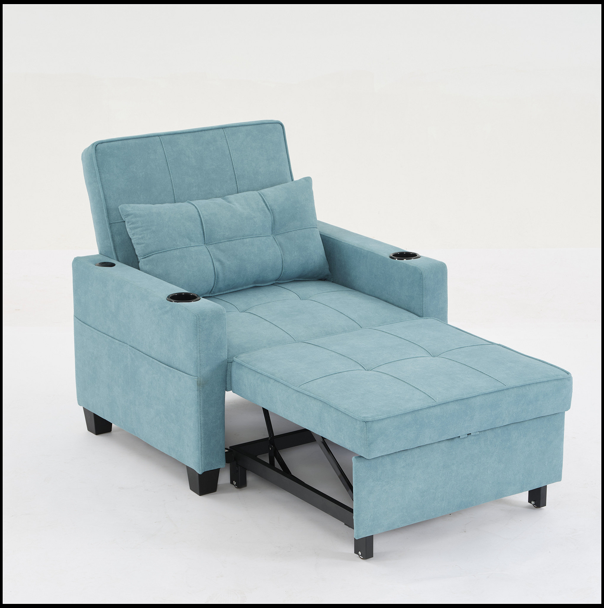 Latitude Run® Chair Bed Convertible Chair 3-in-1 Pull Out Sleeper Chair ...