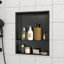 Stainless Steel Shower Niche , Gunmetal Black-423628404-423628403
