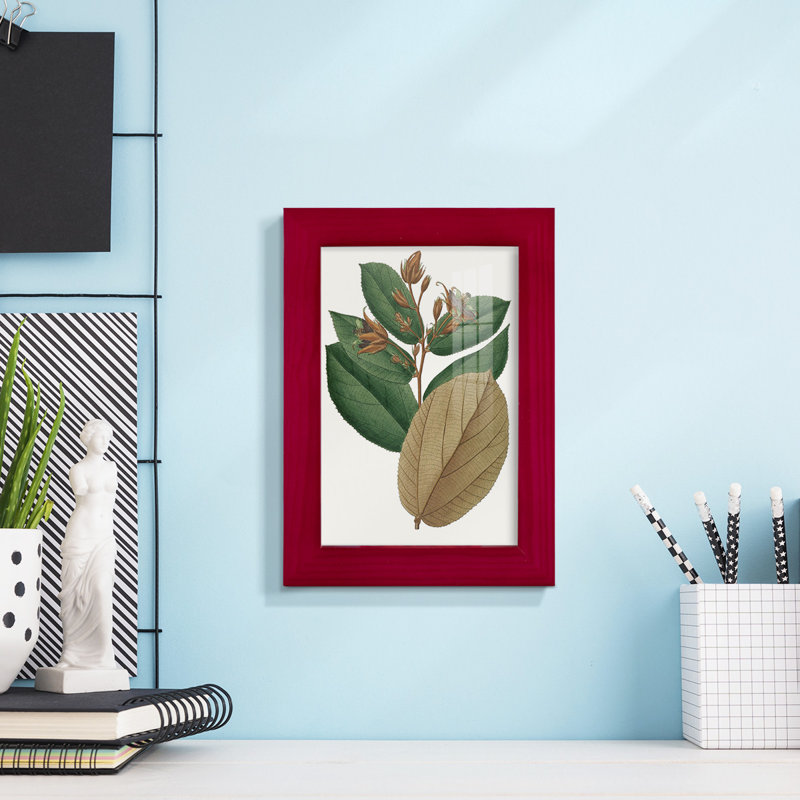 Fall Foliage III, reproduction d'art encadrée, Rouge, H 6 po x l 4 po x P 1 po