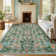 Insect and Plant Vertical Striped Textured Washable Area Rug - Nature-Inspired Carpet for Living Room, Bedroom, or Office