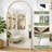 Oversized Arch Floor Mirror with Stand, Wall Mirror-34507447-38502323