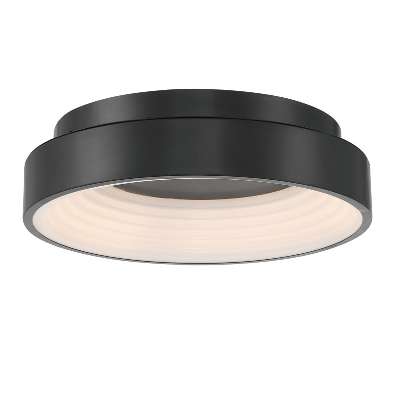 Ladonda Acrylic LED Flush Mount, Coal
