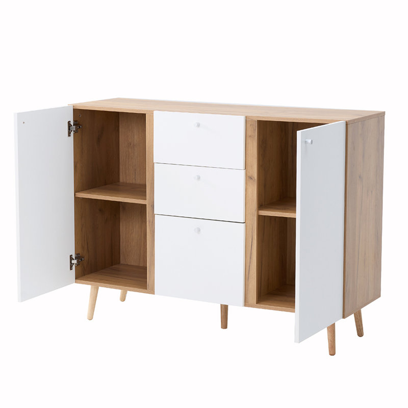 Armoire de rangement avec 3 tiroirs et 2 portes