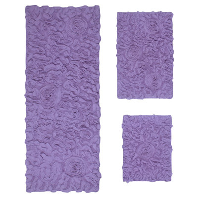 Schoenberger 100% Cotton Bath Rugs (Set of 3)