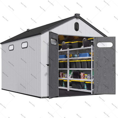 Plastic Storage Shed with Floor