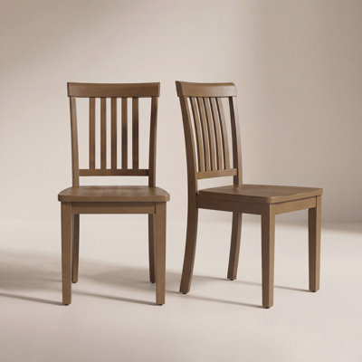 Tanvier Slatted Back Dining Chair Solid Wood Side Chair