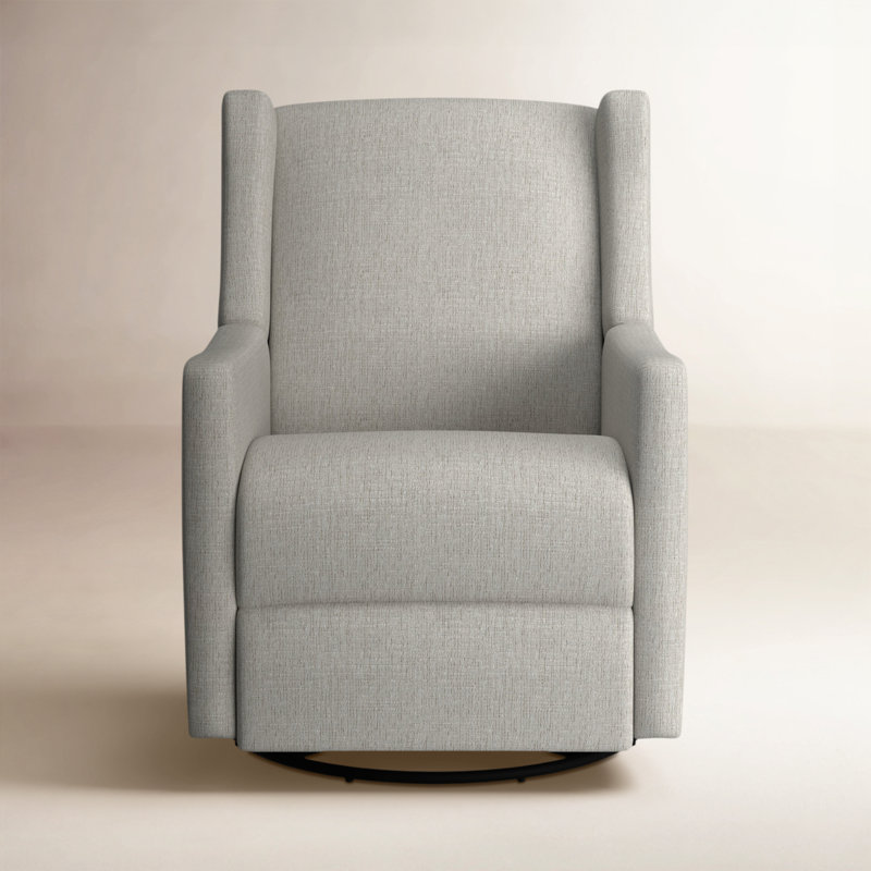 Fauteuil inclinable manuel Andrina, Chenille Radical Dove Performance
