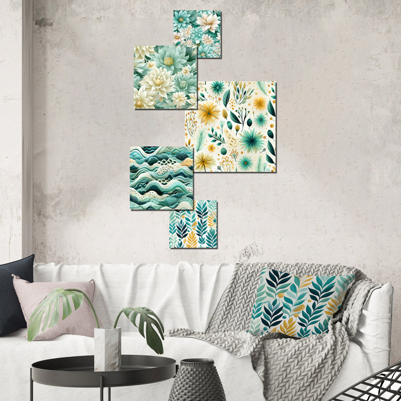 Hamel - ensemble d'art mural floral de 5