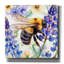 «Bee With Blue Flowers» par Momart, art mural sur toile-554081446