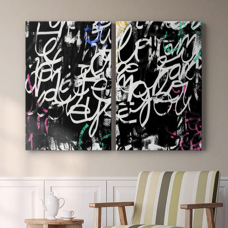 Graffiti Scribe I-Premium Gallery Wrapped Canvas -Ready to Hang