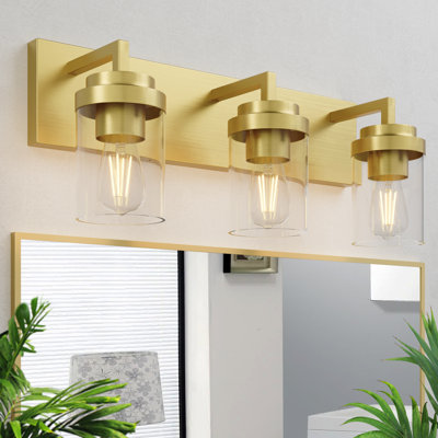 Bathroom Vanity Light with Glass Shade