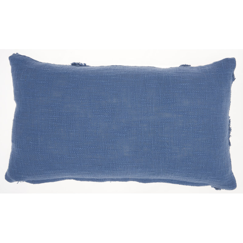  Housse de coussin rectangulaire et insert, Bleu