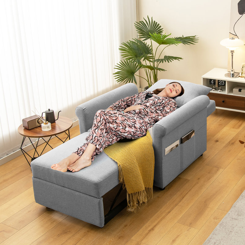 Fauteuil futon simple de 38 po de large Cherese