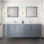 Meuble-lavabo double avec portes et tiroirs