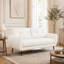 Corvo 61' Faux Leather Flared Arms Loveseat-1375517450