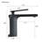 Single Hole Bathroom Faucet In Matte Black