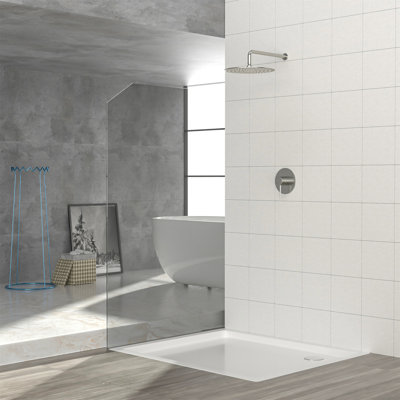 Ensemble de robinet de douche, système de douche avec pomme de douche à effet de pluie de 10 pouces et valve de douche