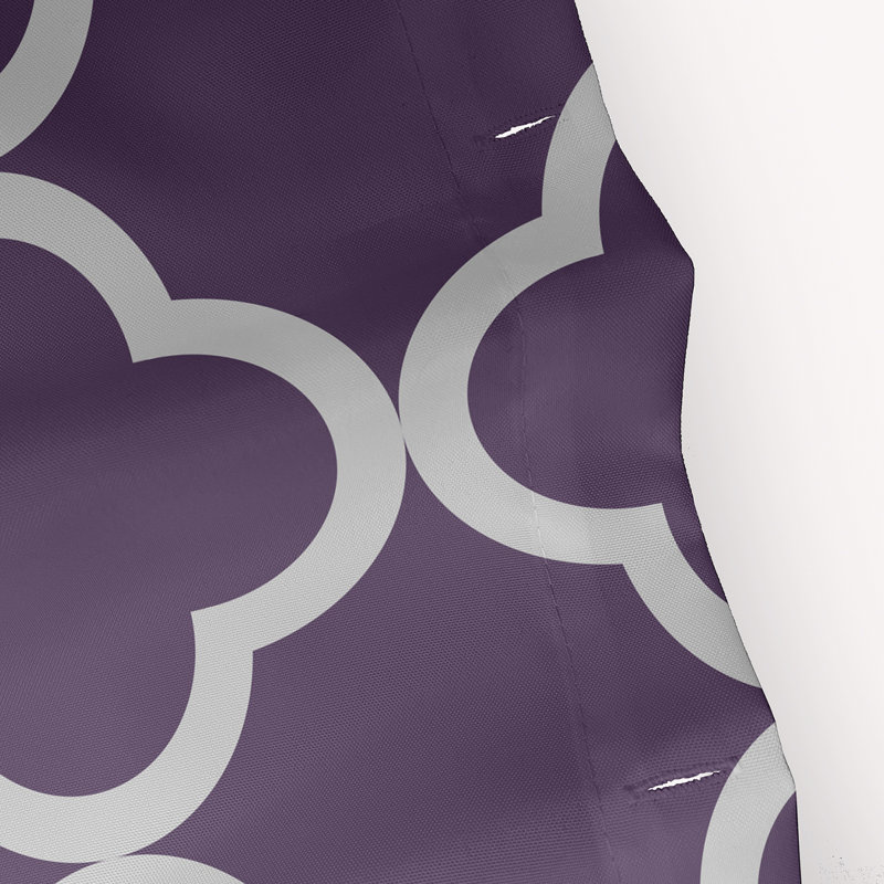 Rideau de douche simple Floral, Violet