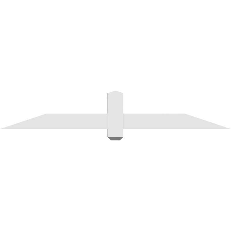 Support à pignon en uréthane Eugene, L 60 po x H 10 po, P 2 po x F 4 po